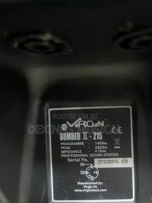 Virgin Bomber Ii 215 Full Range Loudspeaker