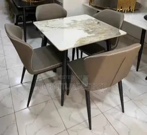 4 Seaters Classic Marble Dining Set