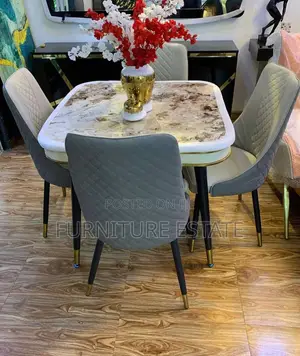 4 Seaters Luxury Marble Dining Set