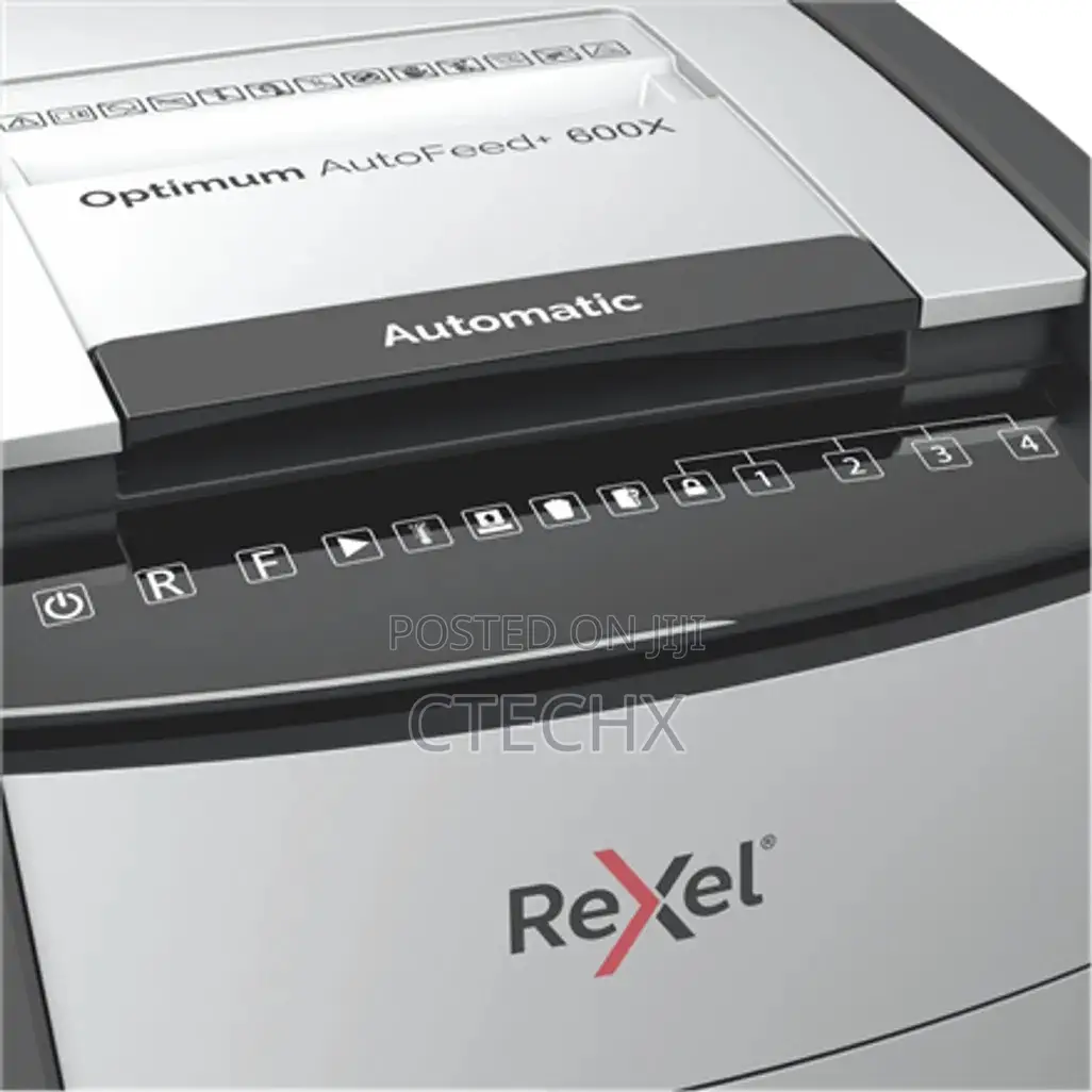 Rexel Optimum Auto Feed+ 600 Sheet Cross Cut Paper Shredder
