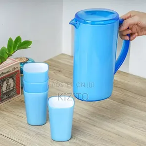 Acrylic Coloured Water Jug With 4 Cups