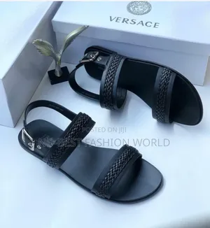 Versace Leather Slippers