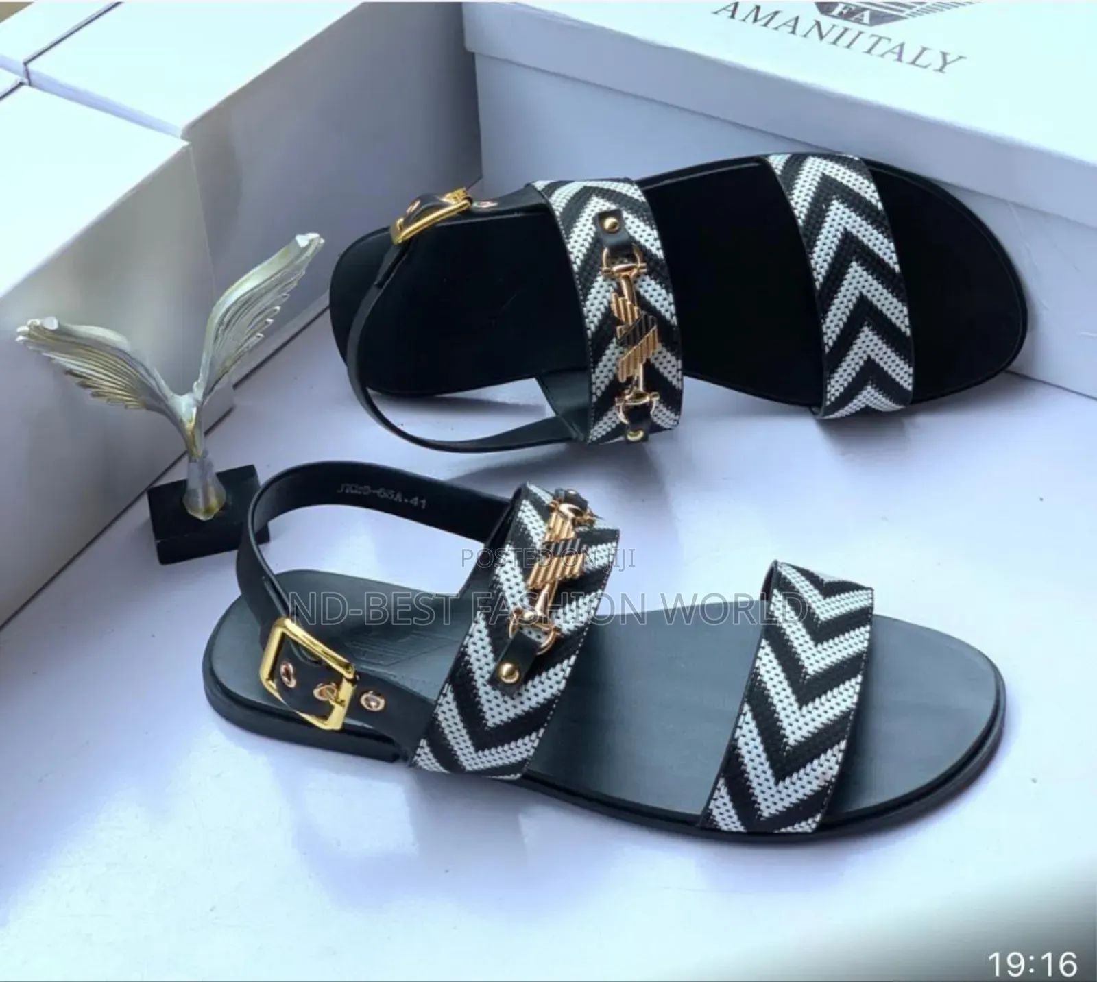 Versace Leather Slippers
