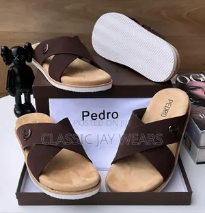 Photo - Original Pedro Cross Brown Slippers Collections