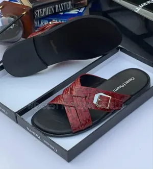 Brawn Leather Paciotti Slippers