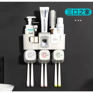 Toothbrush Holder With 3 Cups