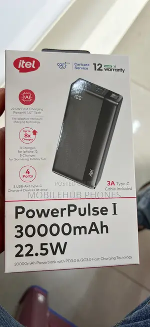 Itel 30,000 Mah Power Bank