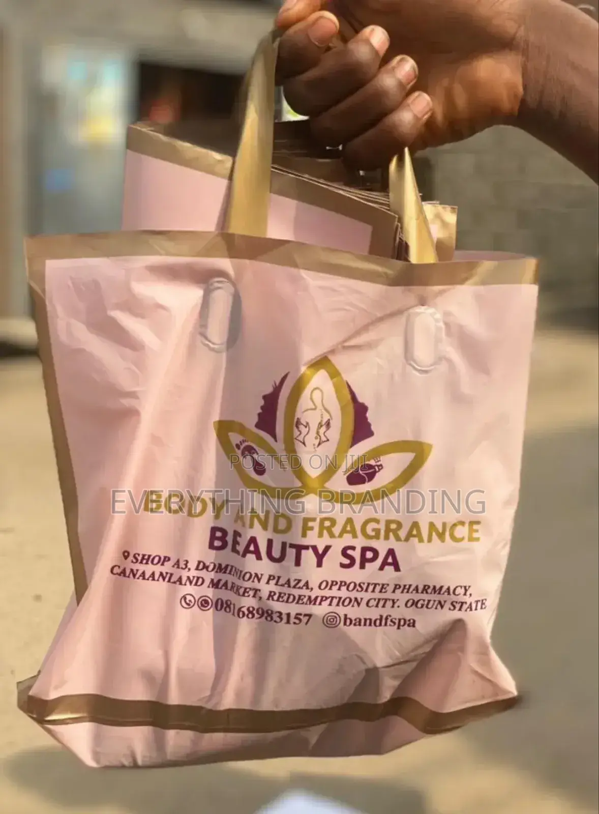 Loop Handle Extra Large Nylon Bag Branding. #01