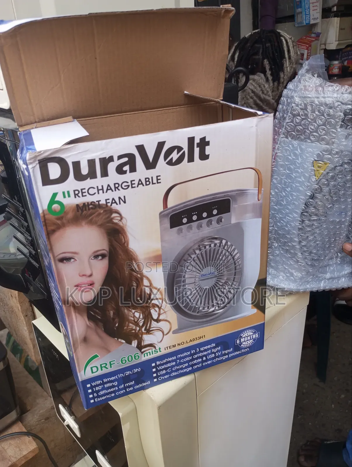 Mist Rechargeable Table Fan