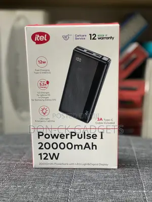 Itel 20000mah Power Bank 12w With Type C Output