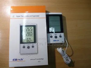 Elitech Dt-3 Digital Thermometer and Hygrometer,
