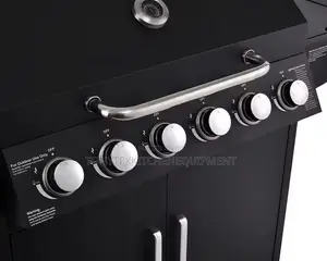 6burner Bbq Grill With Side Cooking Gas