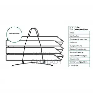 Metal Mesh 3 Tier Document Tray, File Tray