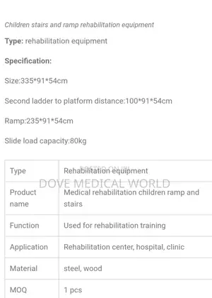 Children Stairs and Ramp Rehabilitation Equipment