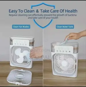 Mini Air Conditioning Rechargeable Fan WTH Colour Changing