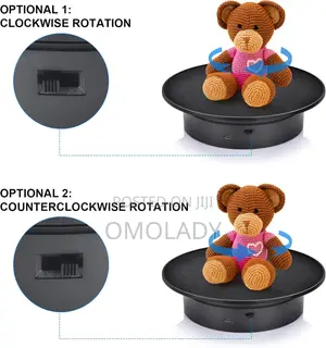Usb/Battery Powered Motorized Rotating Display Stand -20cm