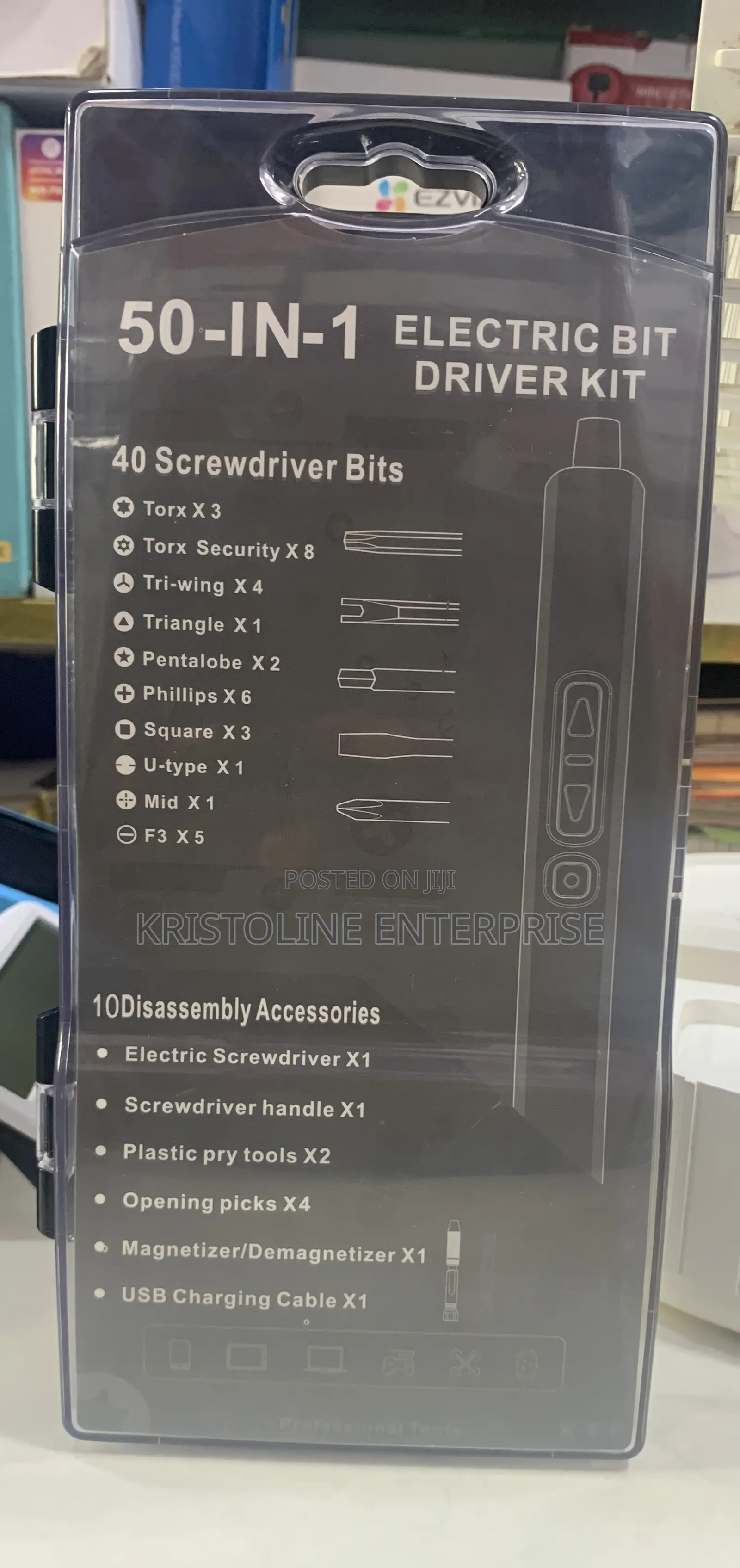 Rechargable 50 in 1 Electric Bit Driver Kit