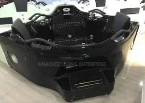 Luxury Black 2-Person Jacuzzi With Jets Heater