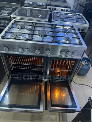 5burner Double Gas Oven and Electric Grill