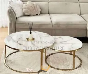 Brand New Quality and Imported 1+1 Marble Top Center Table