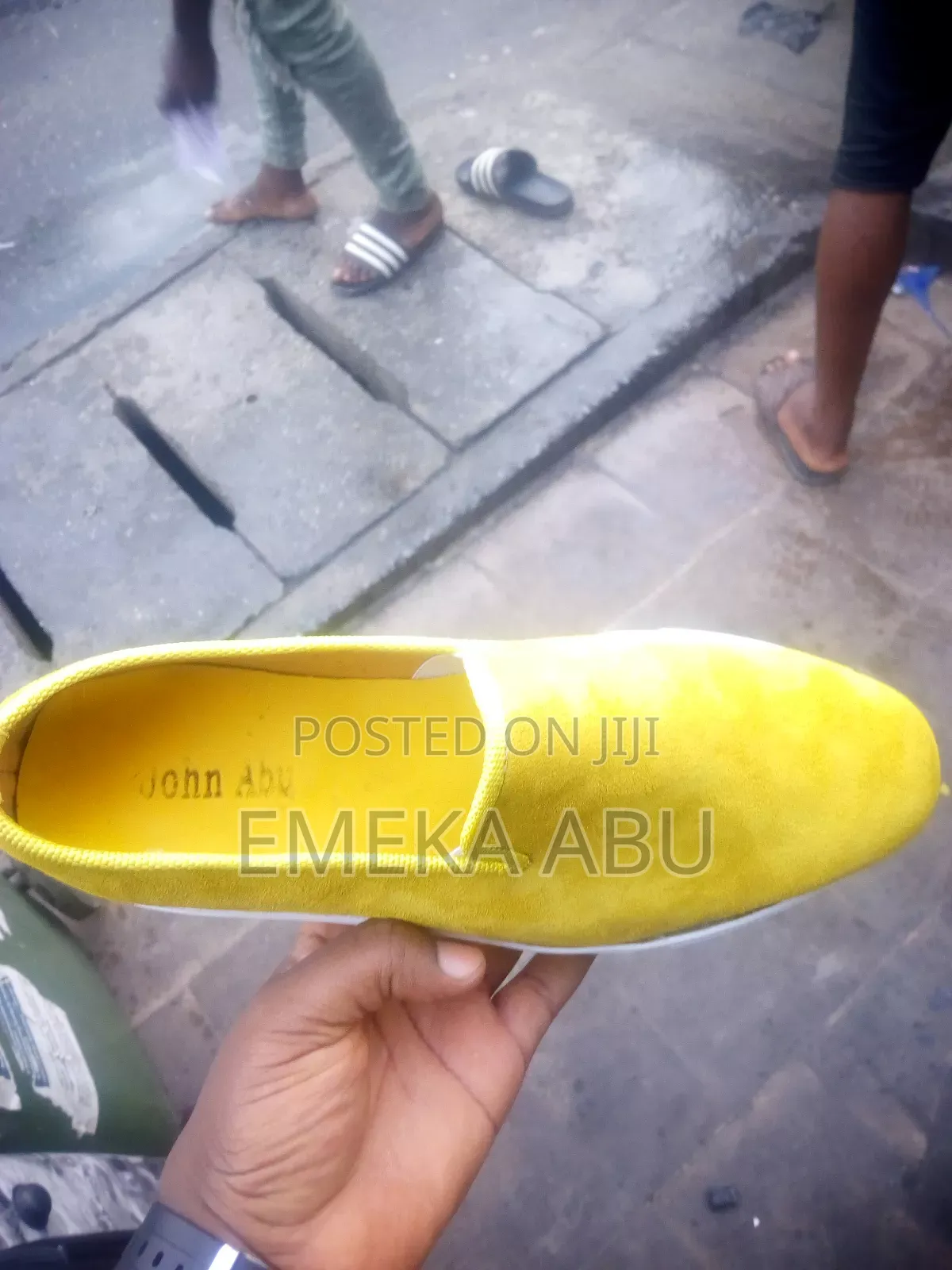 Yellow Jagged Sole Shoe