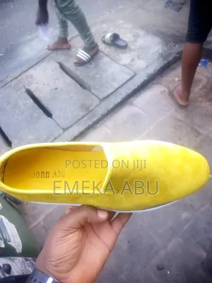 Yellow Jagged Sole Shoe