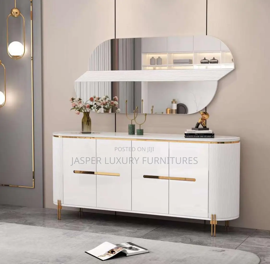 Console With Mirror