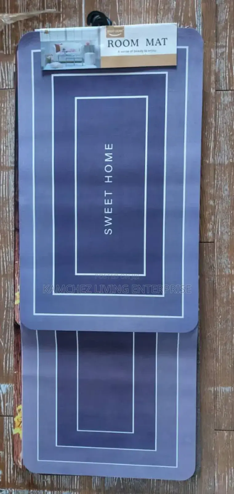 2pcs Kitchen Mats With Rubber
