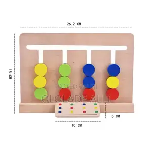Wooden Busy Board Busyboard for Toddler Four Color
