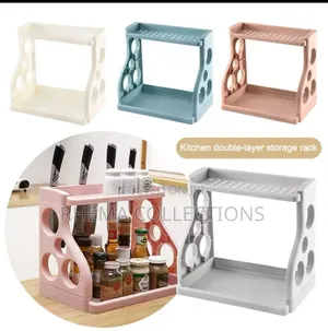 Multipurpose Double Layer Kitchen Storage Rack