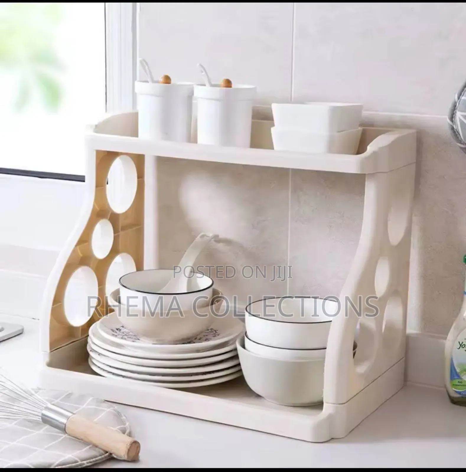 Multipurpose Double Layer Kitchen Storage Rack