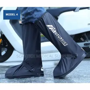 Portable Reusable High Tube Outdoor Foldable Rain Shoe