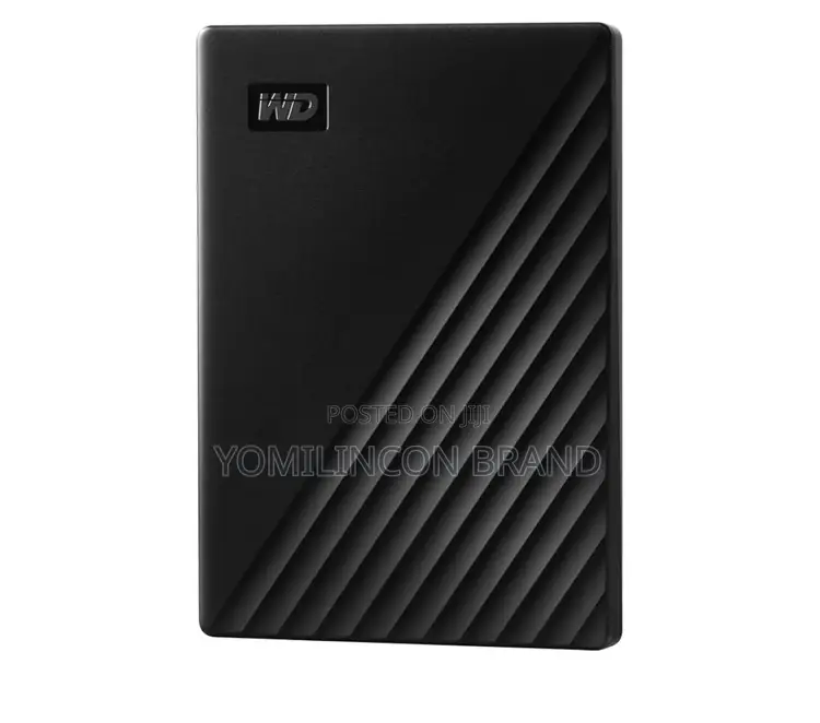 Wd 2tb My Passport, Portable External Hard Drive, Black.