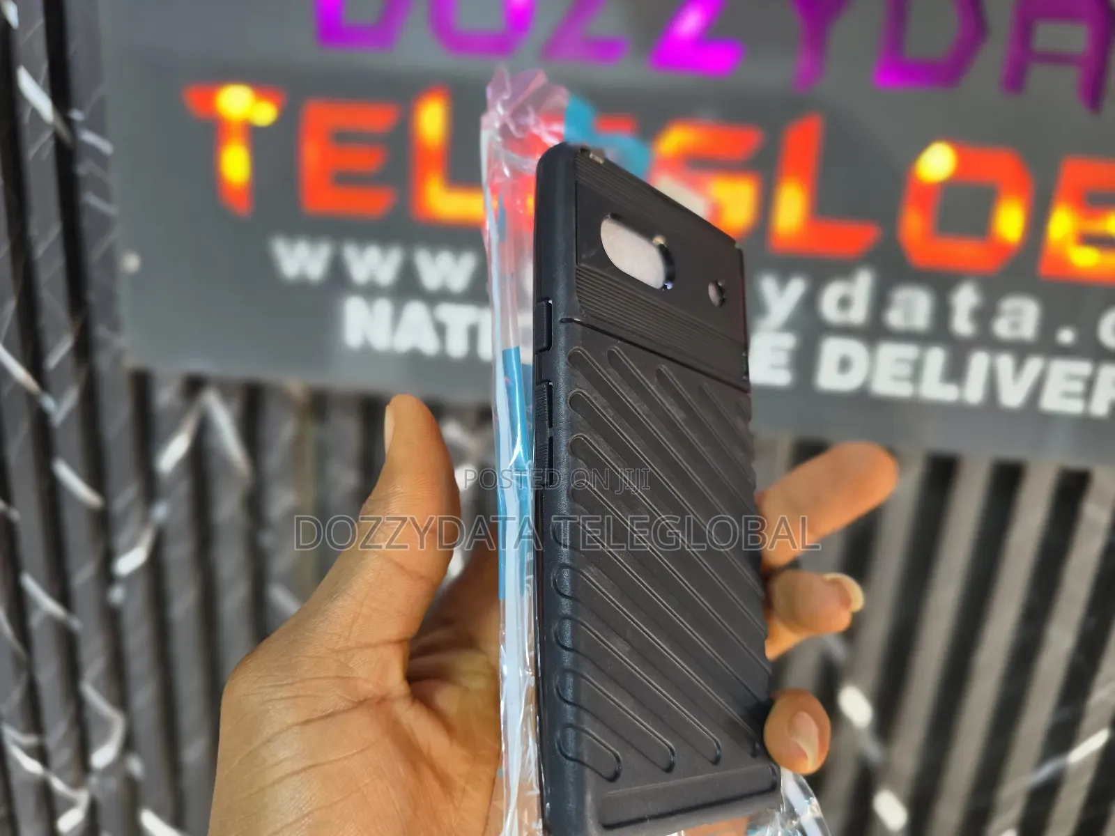 Google Pixel 7a Black Back Phone Case