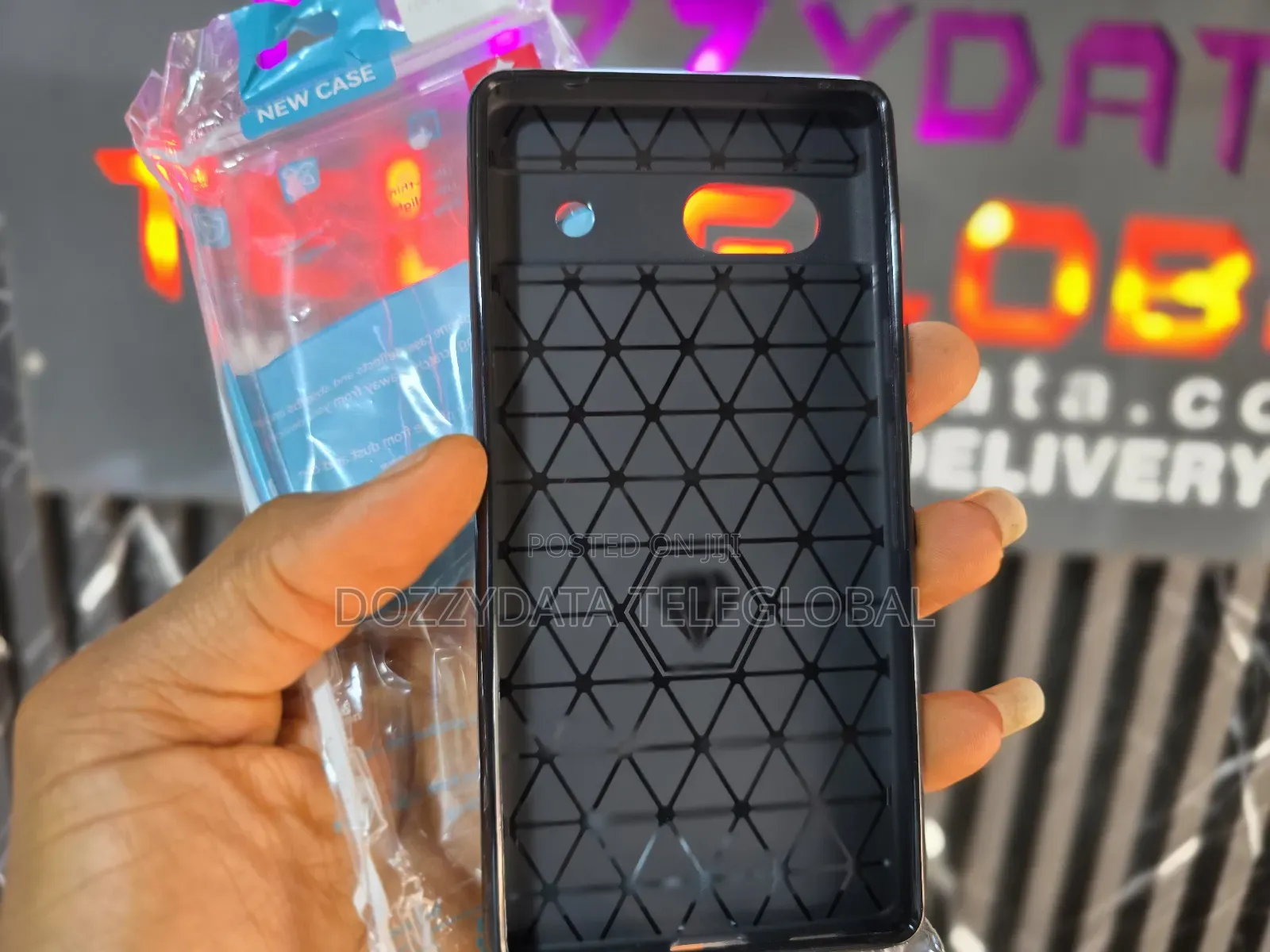 Google Pixel 7a Black Back Phone Case