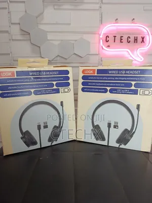 Logik Headset Usb-a/Usb-C Black