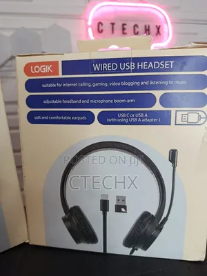 Logik Headset Usb-a/Usb-C Black
