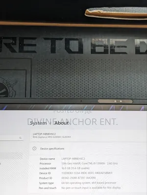 Laptop Asus ROG Zephyrus G16 16GB Intel Core i9 SSD 1T