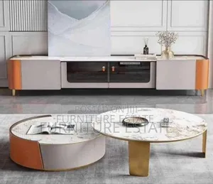2 In 1 Extendable Marble Centre Table