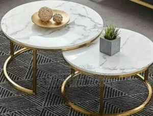 2 In 1 Extendable Marble Centre Table