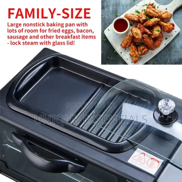 Multifunctional 3in1 Breakfast Maker Wit Temperature Control