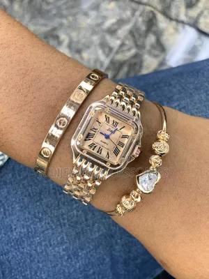 Ladies Bangles, Wristwatch and Box