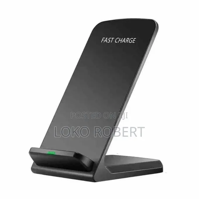 Wireless Phone Charger iPhone Android Charger Stand (Black)