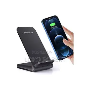 Wireless Phone Charger iPhone Android Charger Stand (Black)