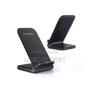 Wireless Phone Charger iPhone Android Charger Stand (Black)