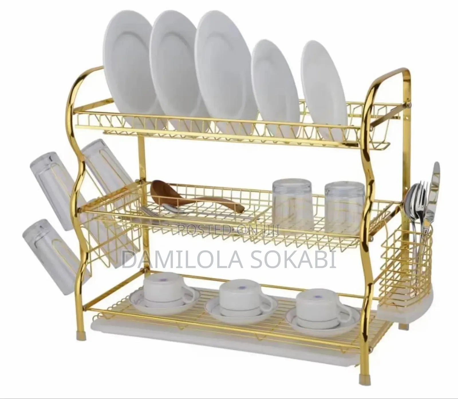 Luxury Golden Plate Dish Rack