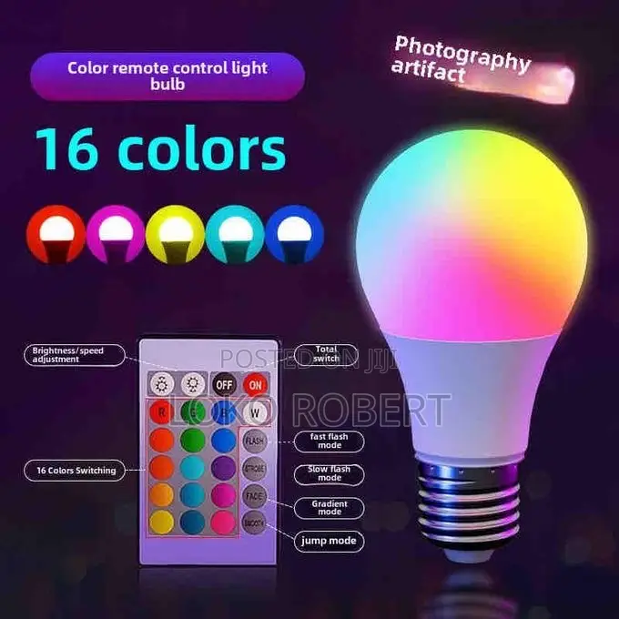 Oraimo Like Led RGB Multi Colours Remote Controlled Bulb