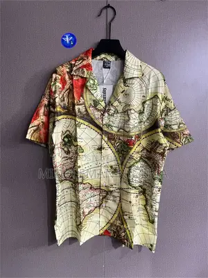 Men Casual Beach Wear Vintage Short Sleeves Shirt