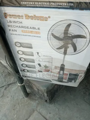 Deluxe Rechargeable Fan 18"