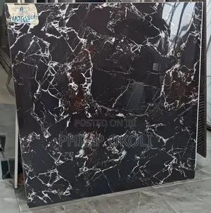 80x80 Black Floor Tiles